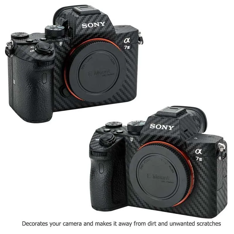 Наклейка из углеродного волокна для корпуса камеры Sony A7 III A7R A7C A7RII A7II A9 A7M3 A7RM4