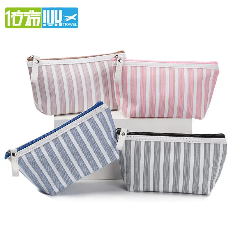 Женские косметички IUX женская сумка для макияжа на молнии Холщовая Сумка