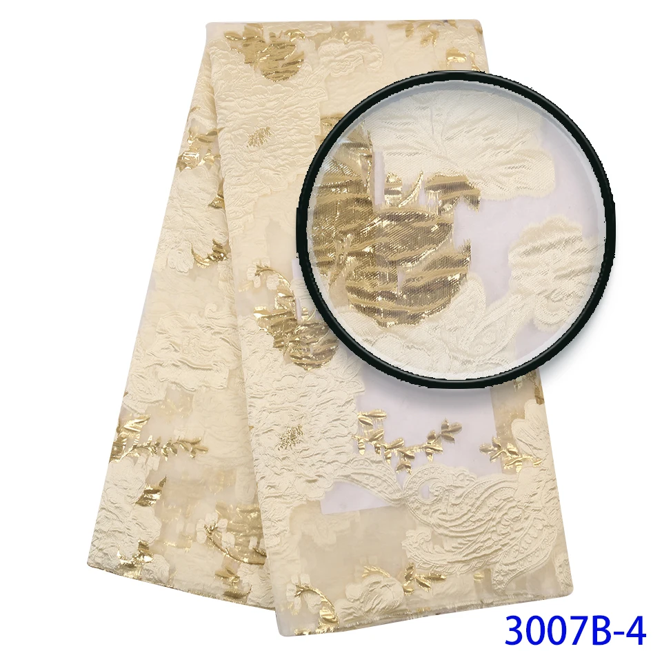 Brocade Lace Fabric Wedding New Embroidery Wholesale African Nigerian Nigeria French Gold Bridal Tulle Net Lace Fabric Materials