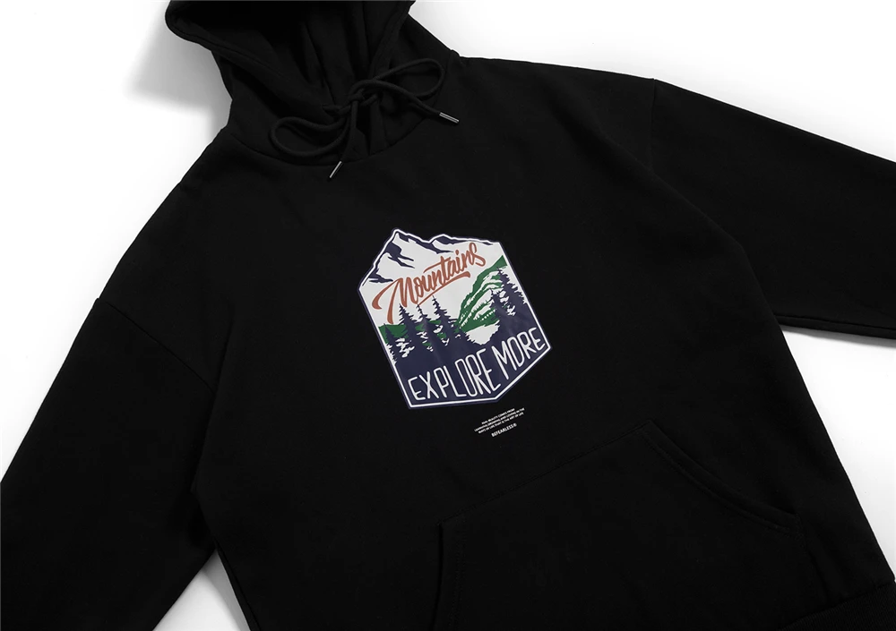OSCN7 High Street печати флисовая толстовка женщина осень уличная плюс бархатные толстовки оверсайз женщины 8056A