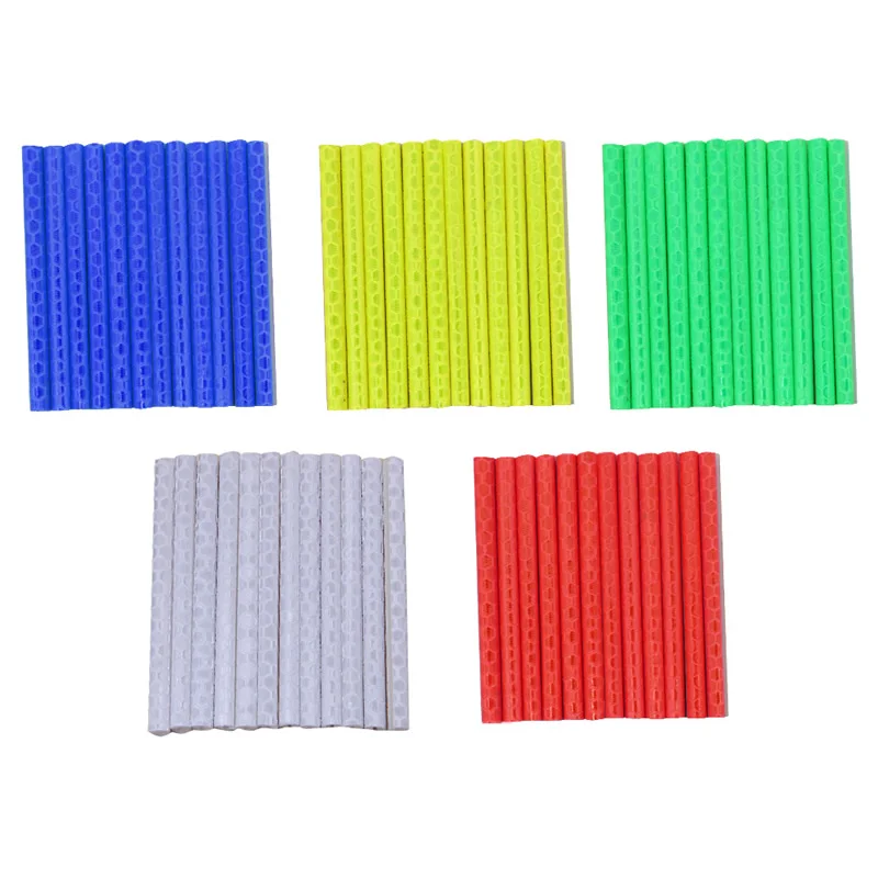 12Pcs Bicycle Mount Cycling Wheel Rim Spoke Tube Strip Reflector Warning Light