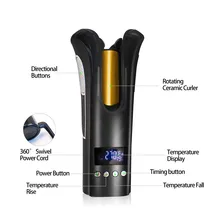 Щипцы Керамика вращающийся завивки воздушные бигуди Черепашки завить волосы щипцы для завивки волос Инструменты для укладки волос бигуди