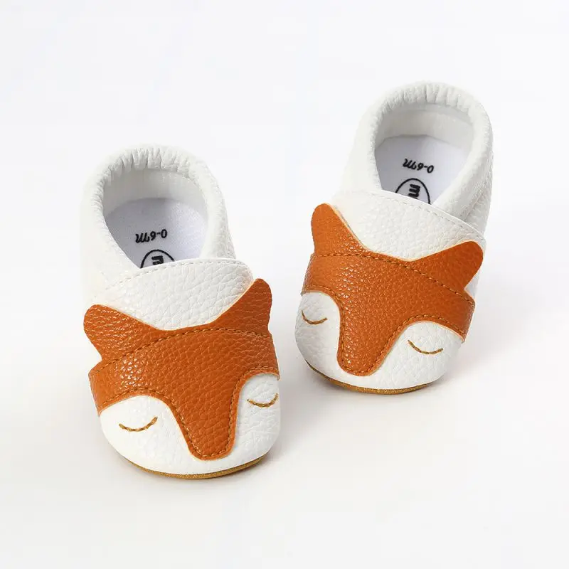 Детская мультяшная обувь из мягкой натуральной кожи для маленьких мальчиков и девочек; обувь для малышей