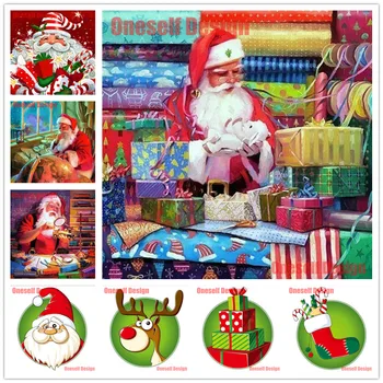 

2020 top popular 5d diamond painting full square Santa Claus 5d diamond embroidery full Christmas gifts 5d diamond mosaic sale