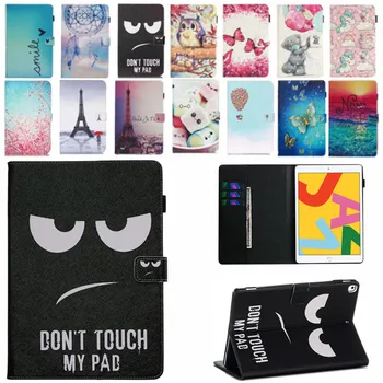 

Smart Flip Case For iPad 10.2 Inch 2019 IPad 7th Generation 2019 A2200 Cover Funda Tablet Fashion Painted unicorn Owl Stand Case