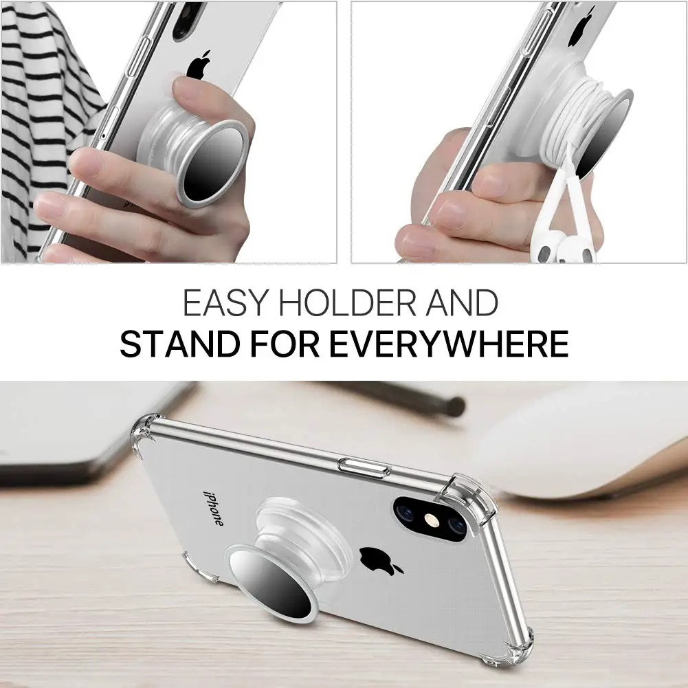 Многофункциональный Kickstand чехол для iPhone 7/8/7 plus/8 plus/X/XS/XR/Xs Max Sofe TPU Магнитный зеркальный поп чехол с подставкой