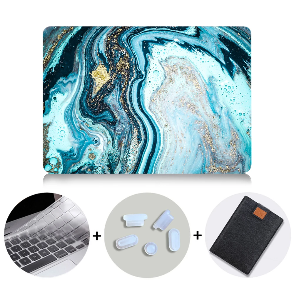 MB15 MTT чехол для ноутбука Macbook Air Pro retina 11 12 13 15 16 мраморный Жесткий Чехол для mac book 13,3 дюймов с сенсорной панелью a1706 a1502 - Color: MB15