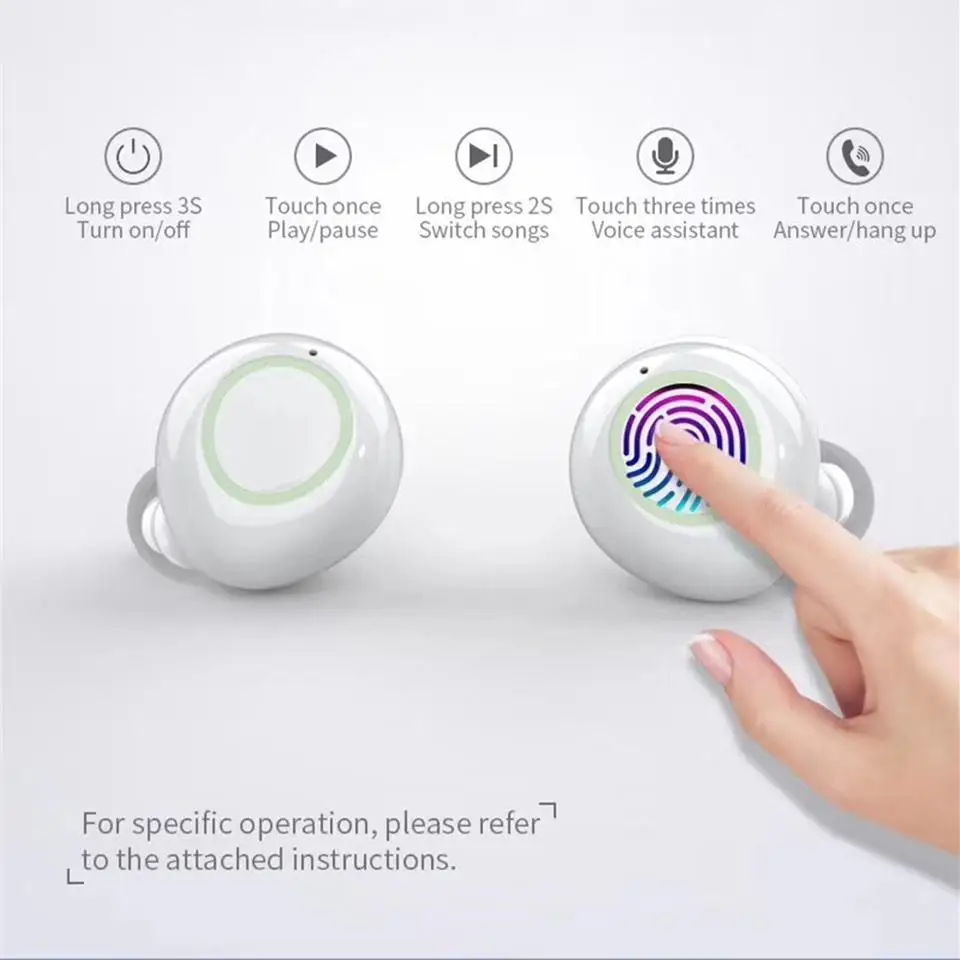 BEESCLOVER Ture Mini Air TWS беспроводные наушники Bluetooth 5,0 IPX6 водонепроницаемые наушники с сенсорным управлением гарнитура спортивные наушники