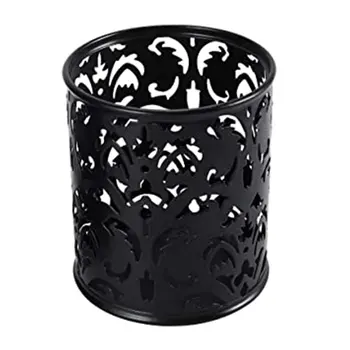 

1PC Pencil Holders Metal Hollow Pencil Pen Pot Holder Storage Black Home Office Desk Stationery Supplies