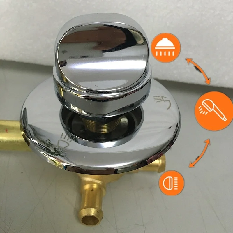 Miscelatore Doccia Ottone Cromato 2/3/4/5 Vie - Valvola Ceramica Per Cabina Doccia - Foto 8