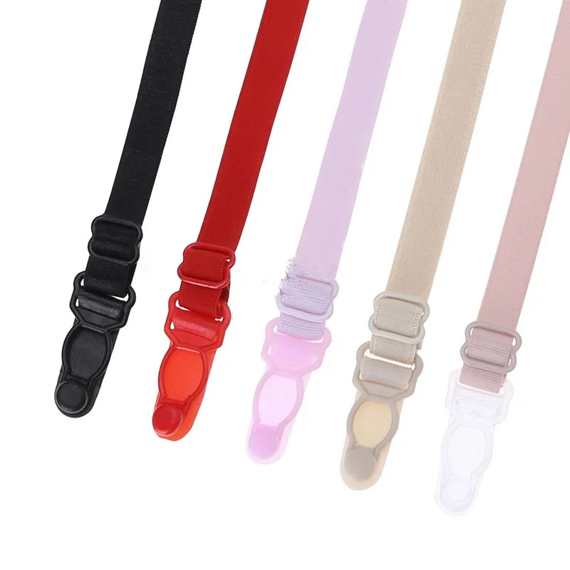 10pcs Women Non-slip Bra Strap Clips Adjustable Bra Buckle Bra Straps  Holder