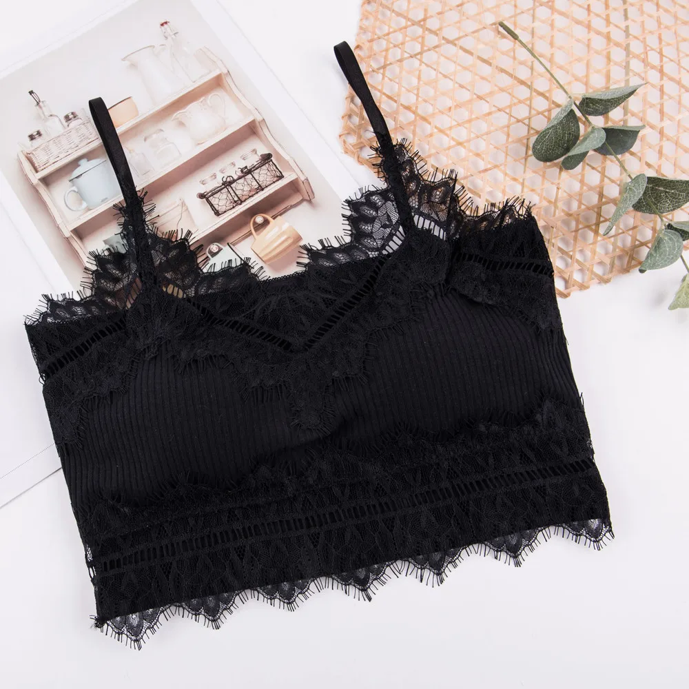 Модные бюстгальтеры для женщин, женские топы на бретельках, облегающая ...