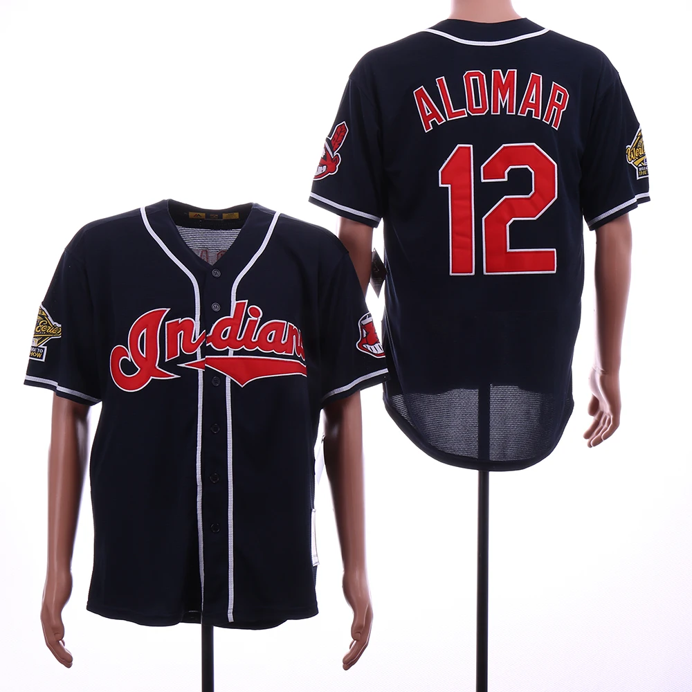 Черный Мужская футболка Cleveland Francisco Lindor Jim Thome Corey Kluber Jason Kipnis FLEX& Cool Base - Цвет: Черный