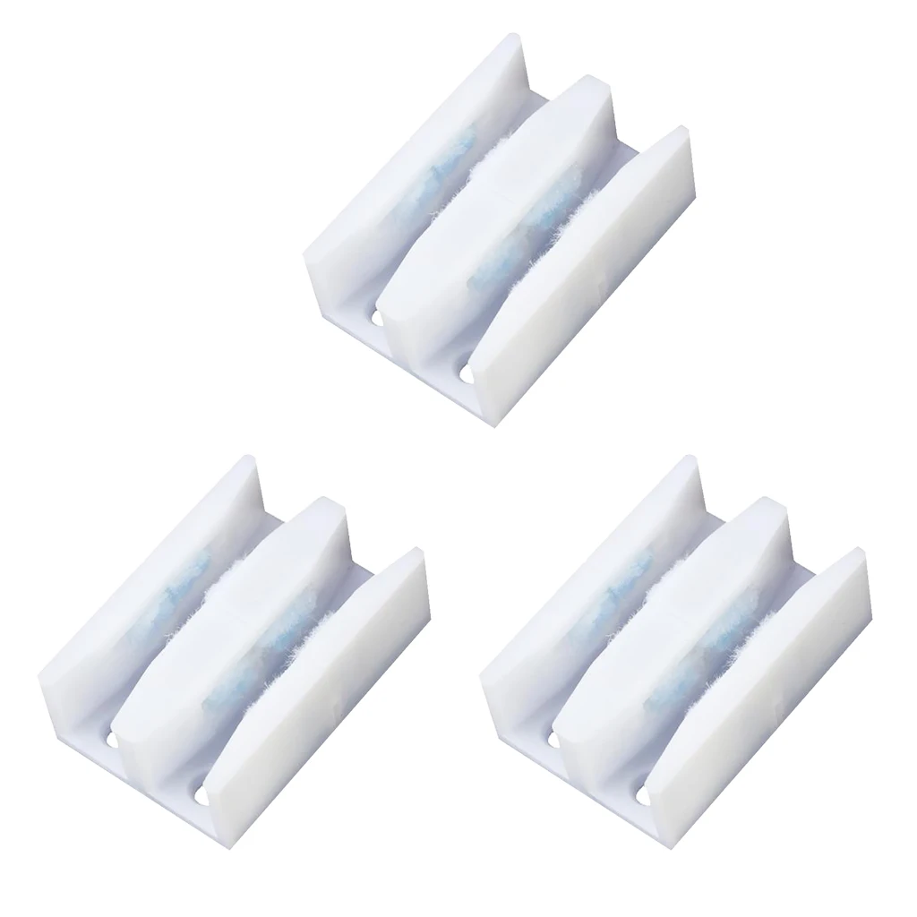 3pieces 1-4 / 5 Inch Wide Sliding Shower Guide Lower For 6-10mm Doors