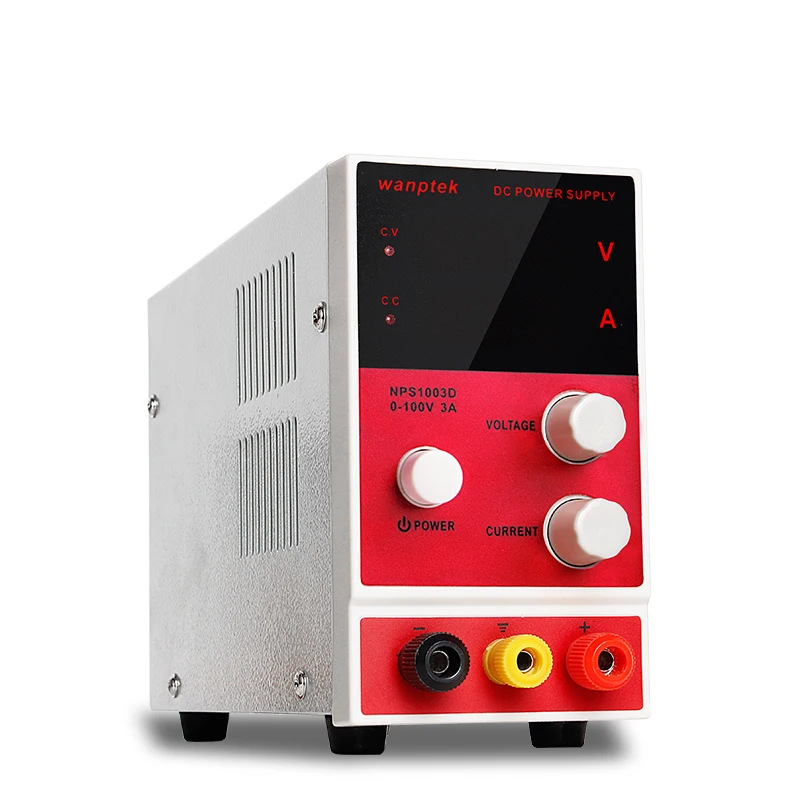 Wanptek DC Регулируемый источник питания 100V 3A Регулируемый Настольный переменный лабораторный источник питания регулятор напряжения и тока