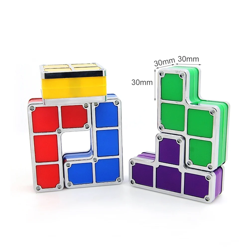 ChicSoleil DIY светодиодный головоломка стекируемые красочные светильник игрушки ночной Светильник для Спальня