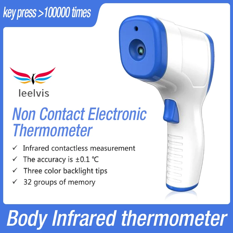

Leelvis Forehead Thermometer Non Contact Infrared Thermometer Body Temperature Fever Digital Measure Tool for Baby Adult