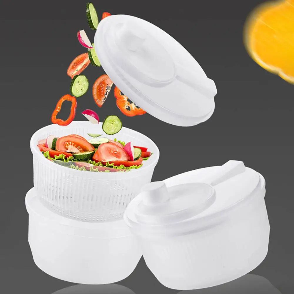 Vegetables Dryer Salad Spinner Fruits Basket Fruit Wash Clean Basket Storage Washer Drying Machine Useful Kitchen Tools