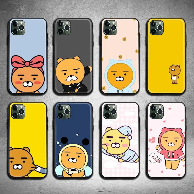 

Korean cartoon funny cocoa friend Phone Case for iphone 12 pro max mini 11 pro XS MAX 8 7 6 6S Plus X 5S SE 2020 XR case