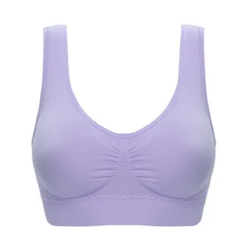 

shock proof breathable fitness push up bra seamless fashion sexy women underwear brassiere thin pad wireless lady sweat absorb