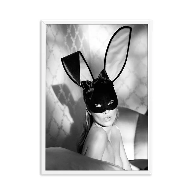 1 Kate Moss mousache, модный плакат, холст, художественные принты, супермодель, женские Портретные принты, А4, настенные художественные картины для декора гостиной - Цвет: 1