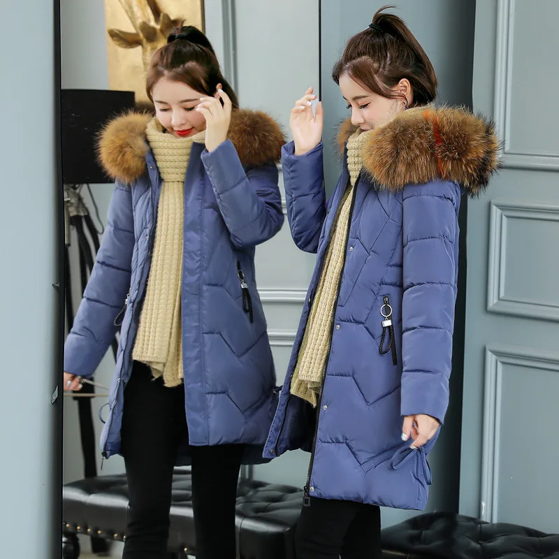 

2019 Winter Down Jacket Women Ultra Light Duck Down Villus Hat Warm Female Down Coat Female Basics Outwear