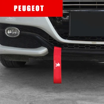 

Trailer Rope Car Tow Strap for Peugeot Logo 308 408 508 205 206 208 3008 2008 4008 5008 103 307 406 407 107 207 301 Accessories