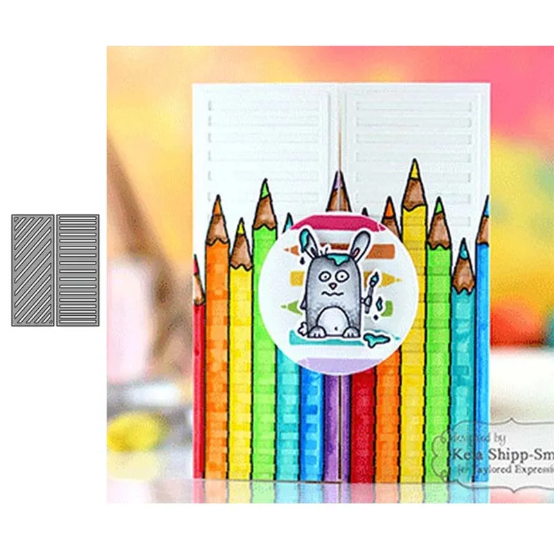 

JC Horizontal Line Rectangle Frame Metal Cutting Dies Scrapbooking Handmade Tools Card Make Stencil Craft Mold Mould Model Decor