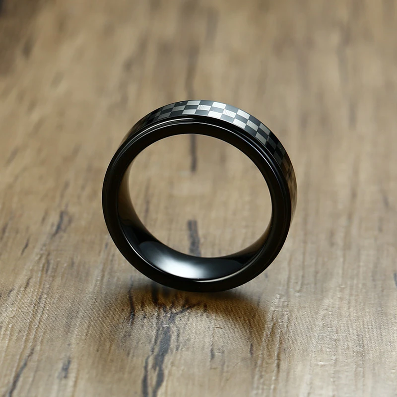 8 мм мужское кольцо из карбида вольфрама обручальное модное кольцо Anillos для мужских аксессуаров