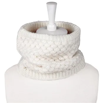 

1Pc Winter Warm Brushed Knit Neck Warmer Circle Go Out Wrap Cowl Loop Snood Shawl Outdoor Ski Climbing Scarf For Men Women
