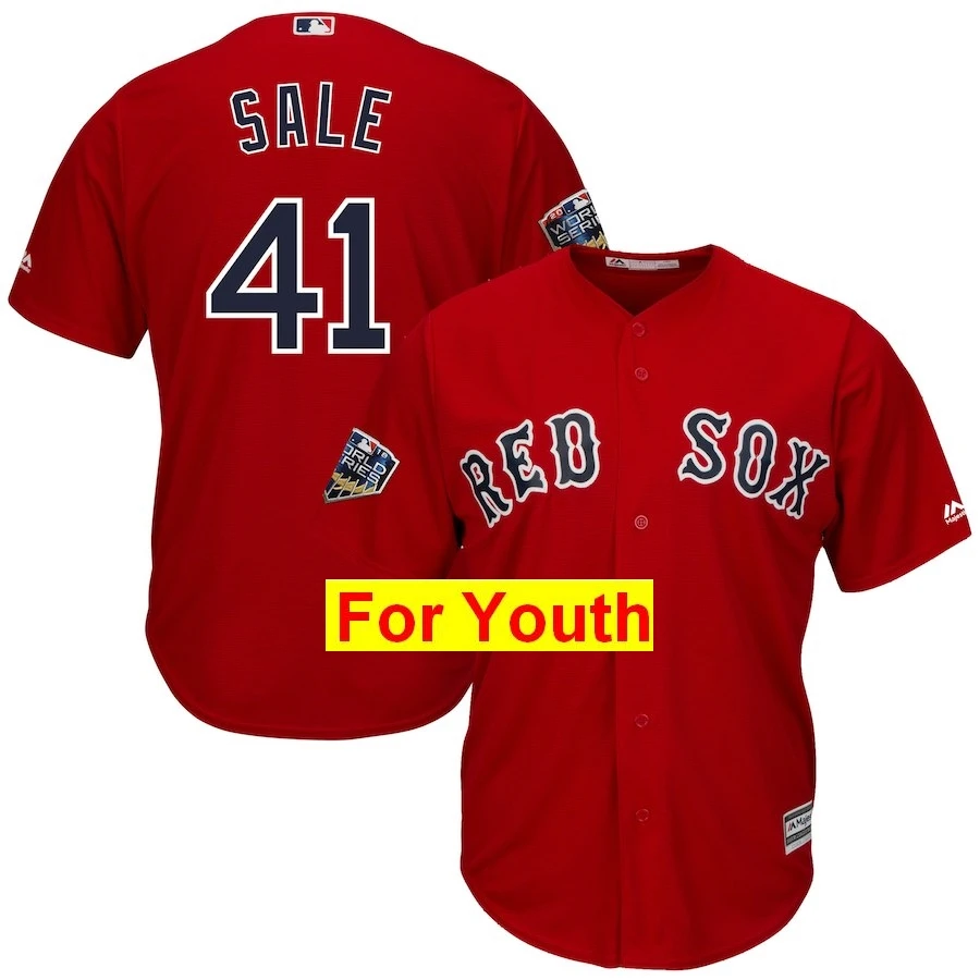 Youth Xander Bogaerts Boston David Ortiz Mookie Betts Andrew Benintendi Chris Sale David Price Jersey Bradley Jr World