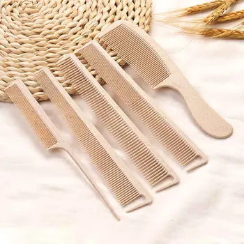 

Salon 5 Pcs/Set Professional Plant Fiber Hair Comb Barber Essential Styling Comb Set Hairstyle Comb Hair Combs Color Randomly