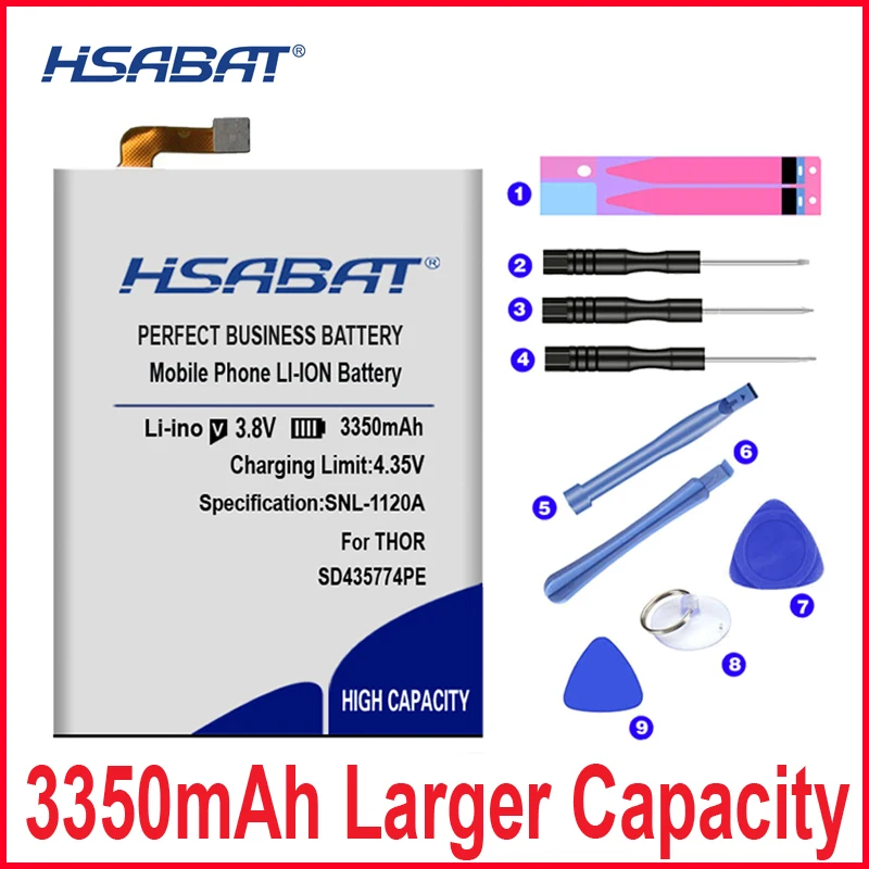 HSABAT 0 цикла 3350 мА/ч, Батарея для SD435774PE Vernee Тор Идеальная замена
