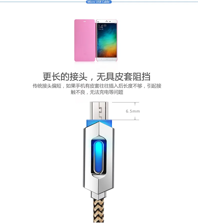Плетеный кабель для передачи данных для iOS Android TYPE-C 1 м медный сердечник кабель для передачи данных для мобильного телефона USB умный светильник кабель Мобильный зарядный кабель