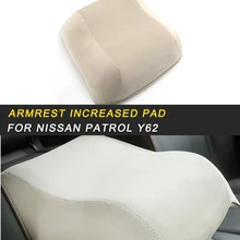 Центральный ящик для хранения подлокотник увеличенный коврик поддержка салонные аксессуары для Nissan Patrol Y62 Авто Стайлинг