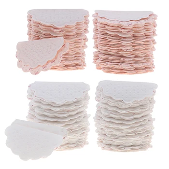 

100Pcs Underarm Sweat Pads Absorbent Dress Shields Armpit Guards for Men Women,Invisible Armpit Protection - White & Pink
