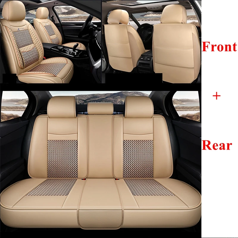 Автомобильный чехол для Toyota corolla chr rav4 Auris Yaris hilux Honda подходит для Civic Suzuki grand vitara Свифт vitara автомобильные аксессуары - Название цвета: beige standard