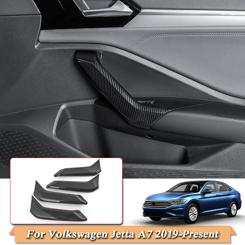 

4pcs Car Styling Internal Door Handle Frame Sequin For Volkswage Jetta A7 2019-Present Inner Door Handle Cover Sequins Stickers