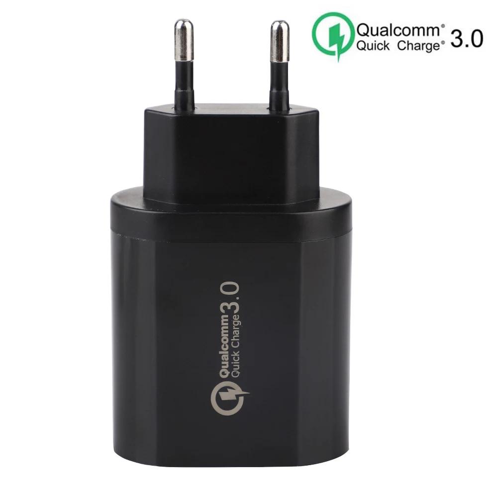 3 USB зарядное устройство QC3.0 Быстрая зарядка настенное зарядное устройство адаптер для мобильного телефона штепсельная вилка европейского стандарта Универсальное зарядное устройство для мобильного телефона s для всех телефонов