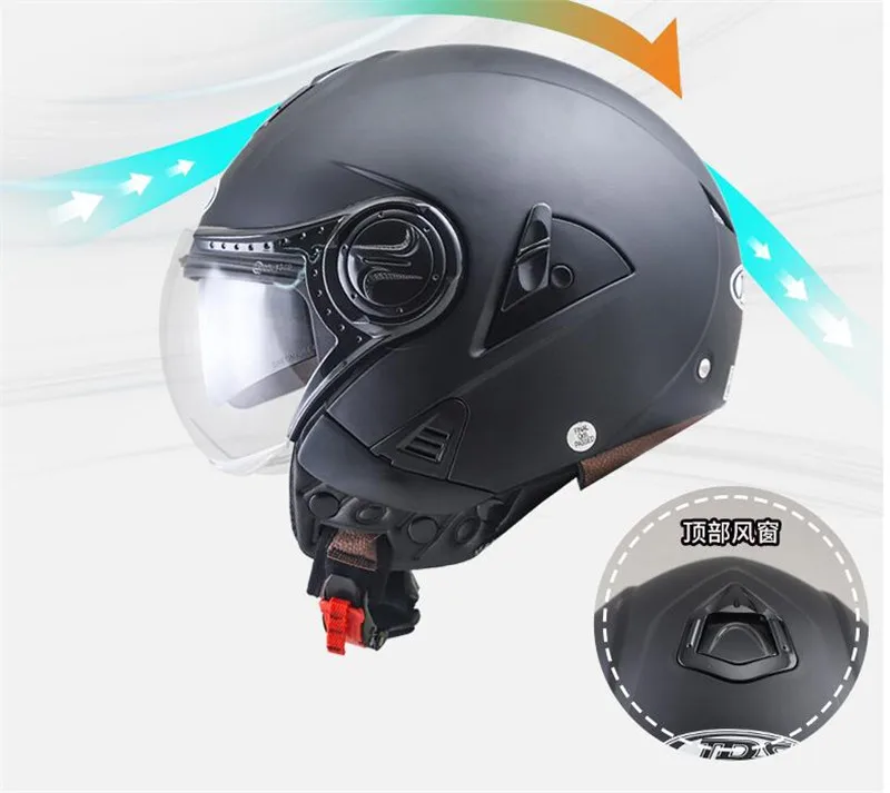 Мотоциклетный шлем NENKI шлем с двойным щитком Moto шлем с открытым лицом мотоциклетный гоночный внедорожный шлем Casco мотошлем Casque черный