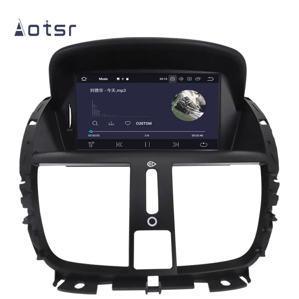 DSP Android 10,0 автомобильный gps-навигация, dvd-плеер для peugeot 207 2008- Авто Стерео Радио мультимедийный плеер головное записывающее устройство