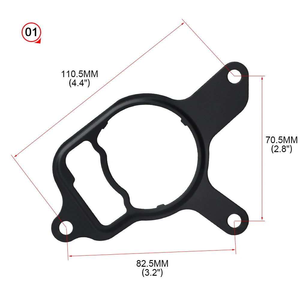 Vacuum Pump Rebuild Seal Kit Gasket Compatible For VW 2.5 L Jetta Beetle Passat Rabbit Golf 07K145100C No More Leak Replacement