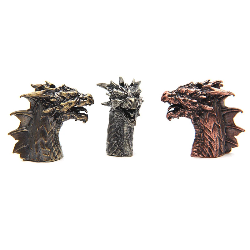 Brass Dragon Head Pendant Bead Chain Collection 