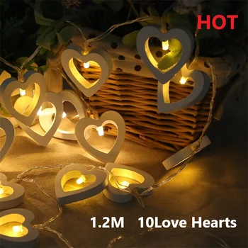 

1.2M Loving Heart Birthday Decorations Christmas Weeding Party Valentine Decoration String Lights Simulation LED Light