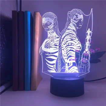 

APP Control 3D Lamp Science Fiction Movie Avatar Children's Night Light Lava Lamp Sailor Moon Atmosphere Neon Sign Light Lamp