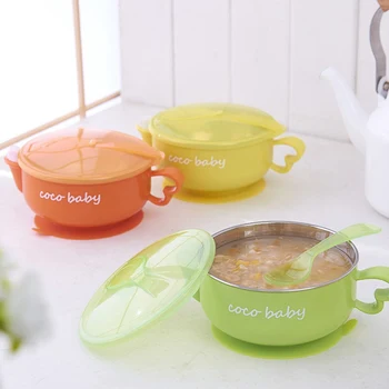 

Food Warming Plate Injection Hot Water Insulation Cup Children's Food Dishes Dinnerware Bowl Baby Feeding Tableware 400ML