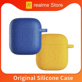 

Original realme Silicone Case Blue Yellow Color For realme Buds Air Neo