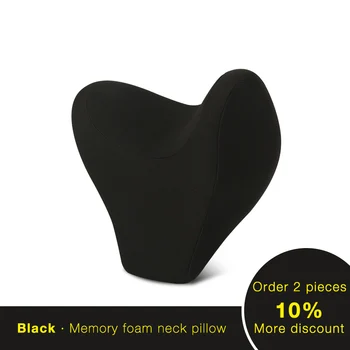 

U Shape Memory Cotton Car Neck Pillow Headrest Memory Foam Fabric Car Seat Neck Support Pillow for Car Travel Office Home