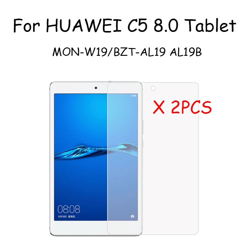 2x9 H HD Закаленное стекло пленка протектор экрана для 8," HUAWEI C5 8 MON-W19 MON-AL19 AL19B планшет