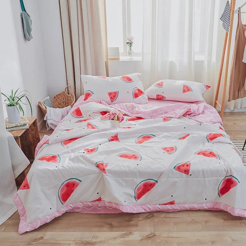 

Special Offer Twill Brushed-Washing Summer Blanket Activity Printed Airable Cover Hot Sales Skin Cotton Summer Quilt